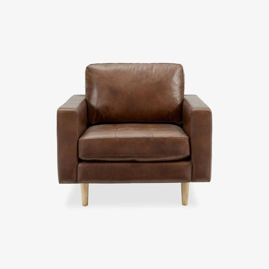 NEW Hewitt Occasional Armchair, Cognac Leather