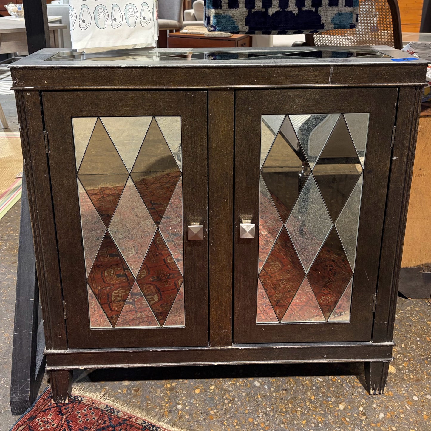 Uttermost Harlequin Console Cabinet, 32"W x 9"D x 32.25"H