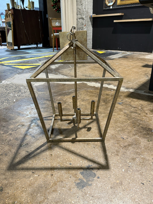 Large poppy cage light fixture, 4 lights, 16"W x 16"D x 22"H