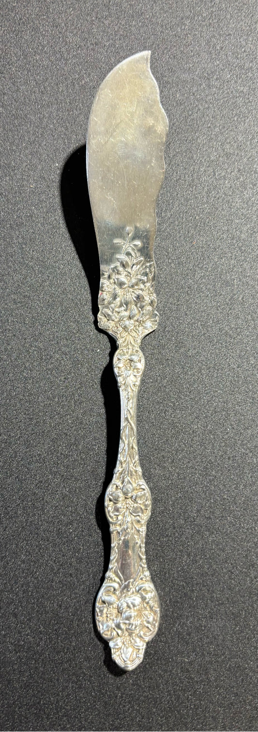 Old Orange Blossom Sterling Butter Knife 7.25" L x 1" W x 1" H
