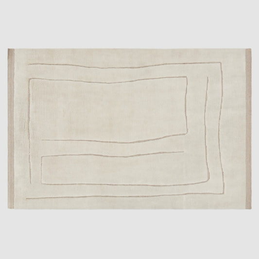 Havenly The Citizenry Ishir Hand-Knotted Area Rug, Sand, 100% Wool, 8' L x 10' W