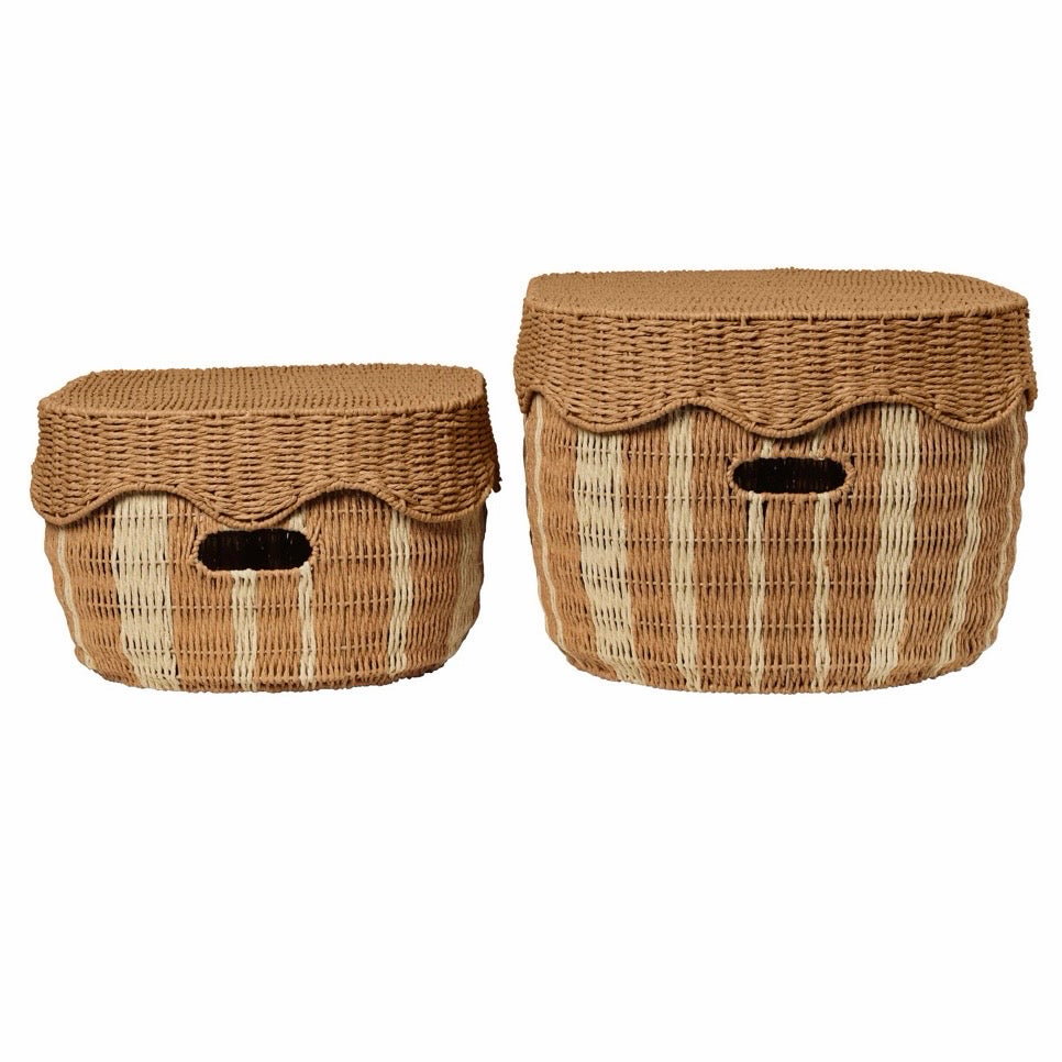 Ferm Rivan Storage Basket (Set of 2), 27.5" W x 18.8" D x 14.1" H