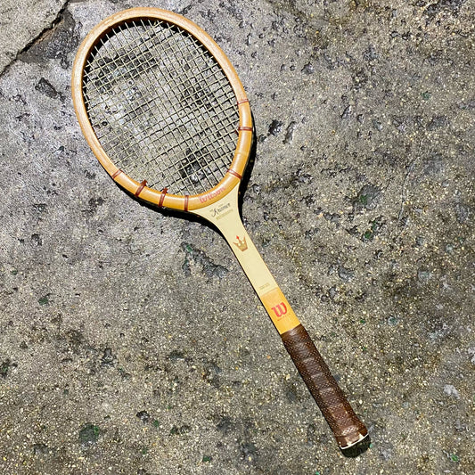 Vintage Wilson Jack Kramer Tennis Racket, VMI, 9"W x 27"L x 1.25"D