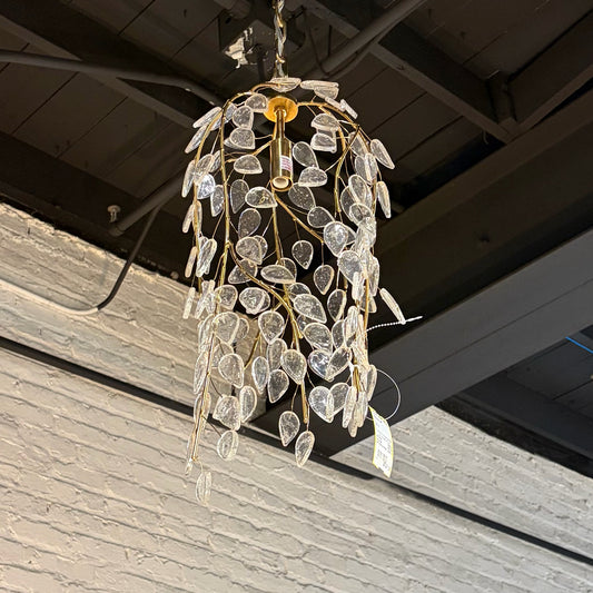 Currey & Company Banyan 1 Light Pendant, 8"Dia x 23"H (Max 97.5"H)