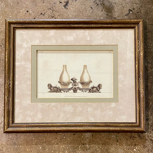 Neoclassical Prints III, 21.25"W x 17.25"H x 1.25"D