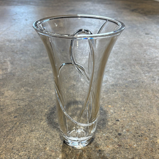 Wedgwood Vera Wang Crystal Vase 17" D x 9" H