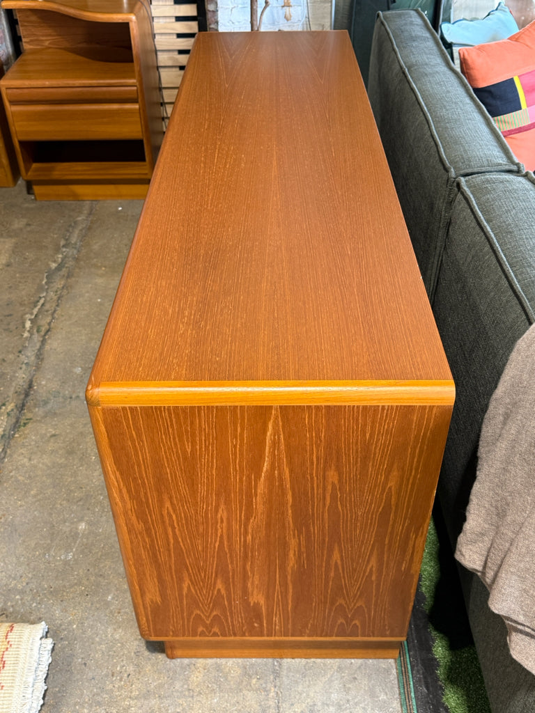MCM Mobican Teak double dresser, 72"W x 20"D x29.5"H