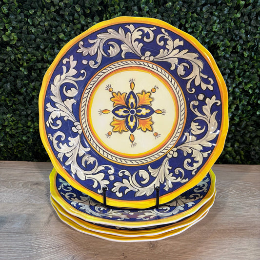 Set of 4 Melamine Dinner Plates ,11"Dia