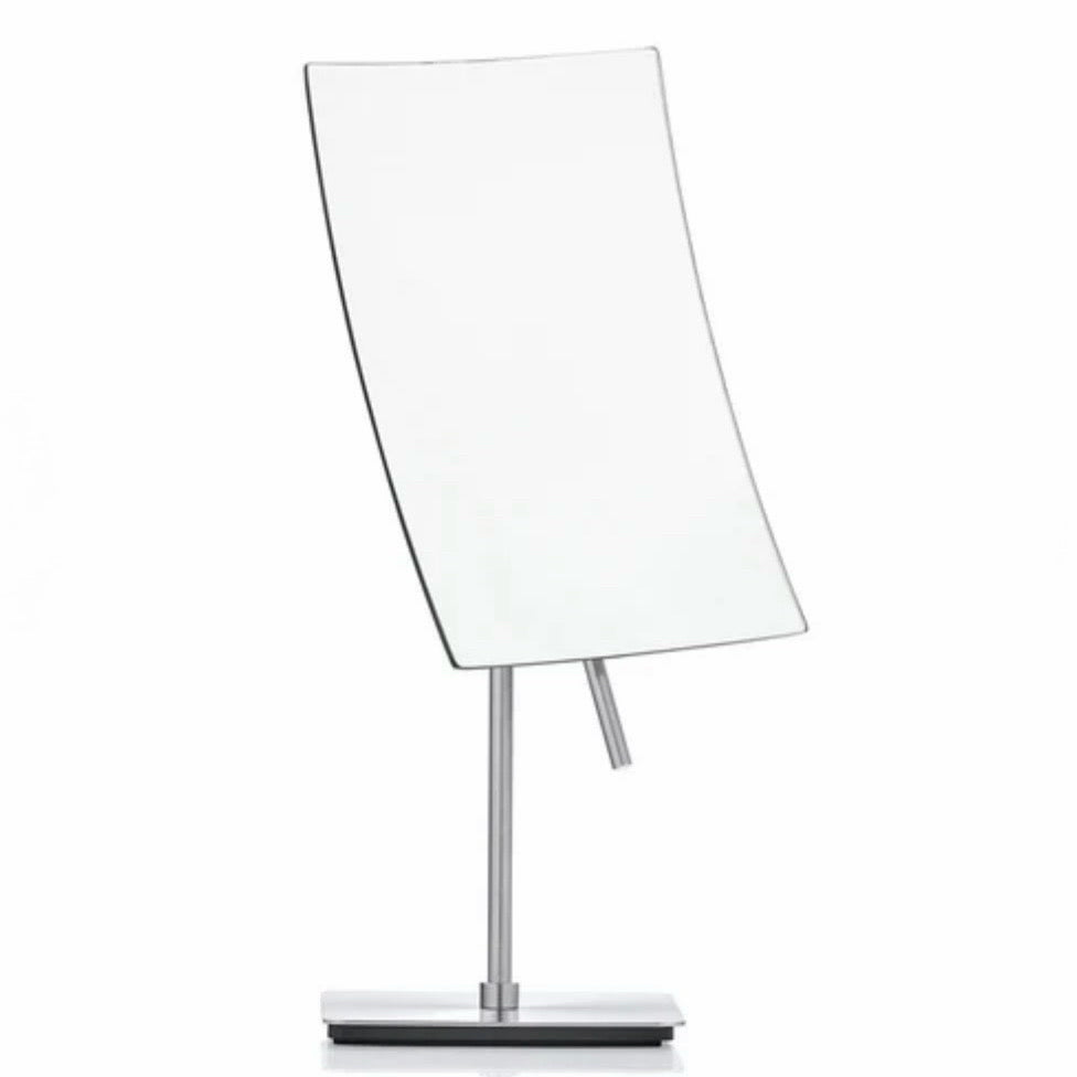Vista Vanity Mirror, Nickel Plated Steel, 5.5"W x 4.4"D x 11.25"H