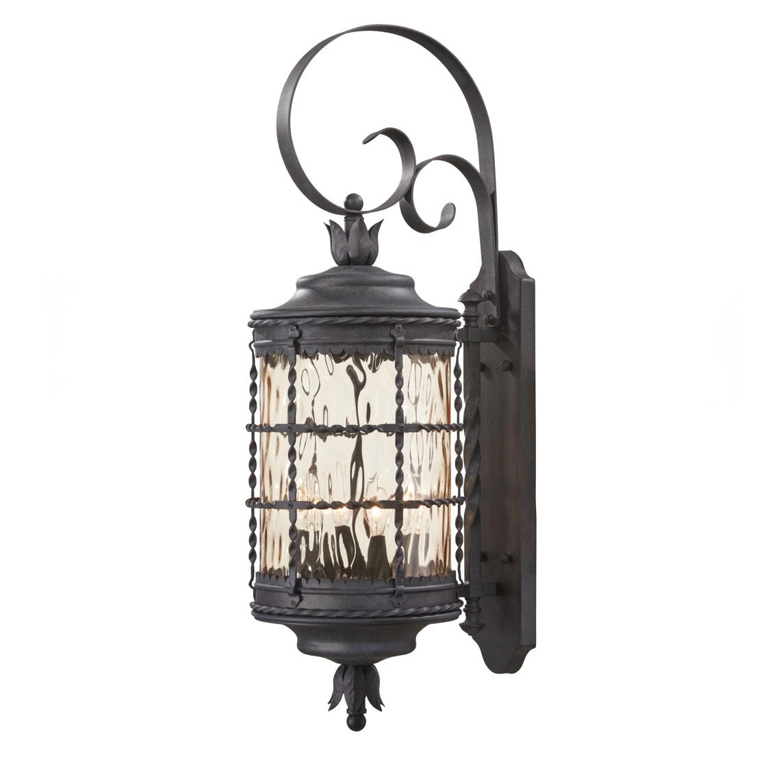 Mallorca Outdoor Wall Light, 10.5"W x 13.5"D x 34.25"H