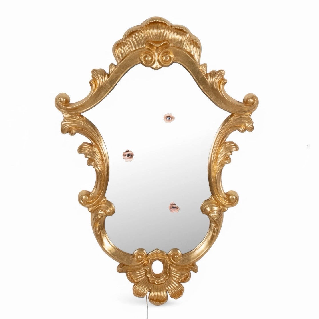 Reflecting Trilogy Wall Mirror with PU Frame,  28.4"W x 2.2" D x 39.8"H