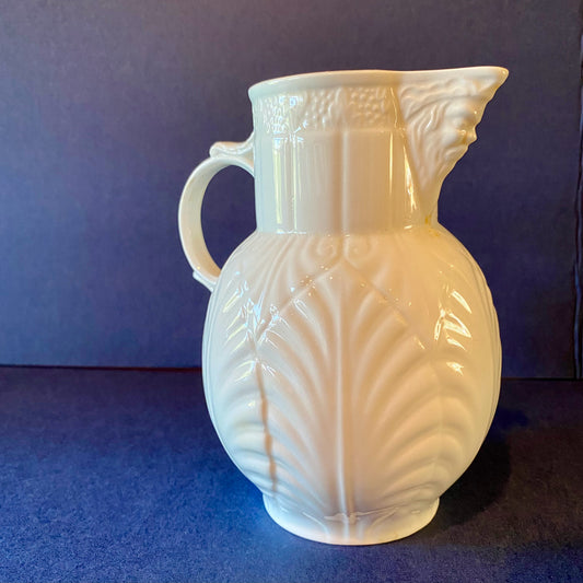 Vintage Coalport, Caughley Mask Jug, 5.5"H x 5.25"W x 4"D