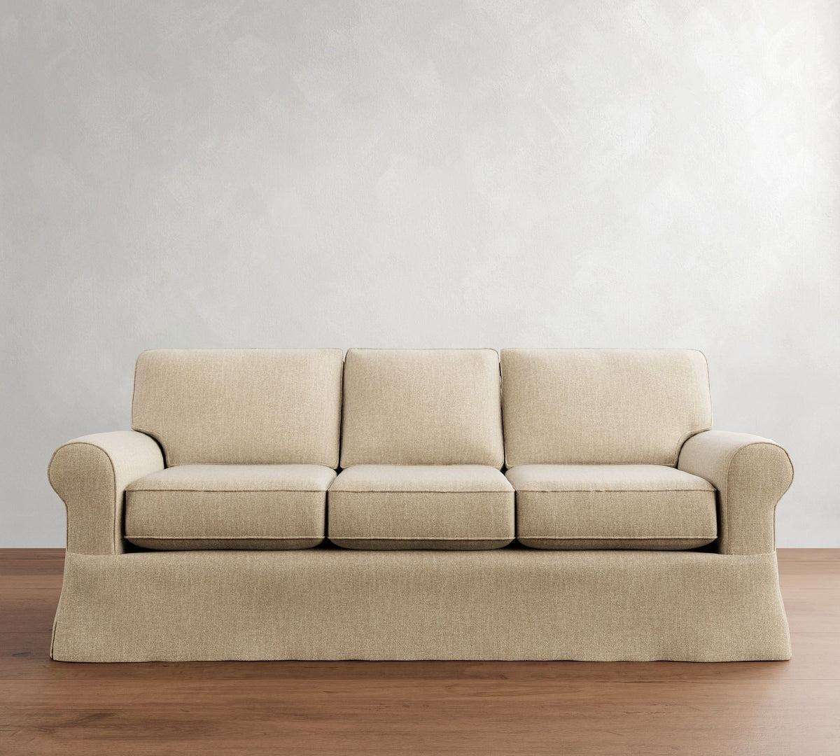 Pottery Barn Sofa Moss/Kaki Slip Cover, 87"W x 39"D x 30"