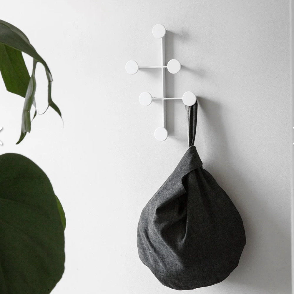 Audo Copenhagen Afteroom Coat Hanger, White, 13.4"W x 0.8" D x 8.3"H