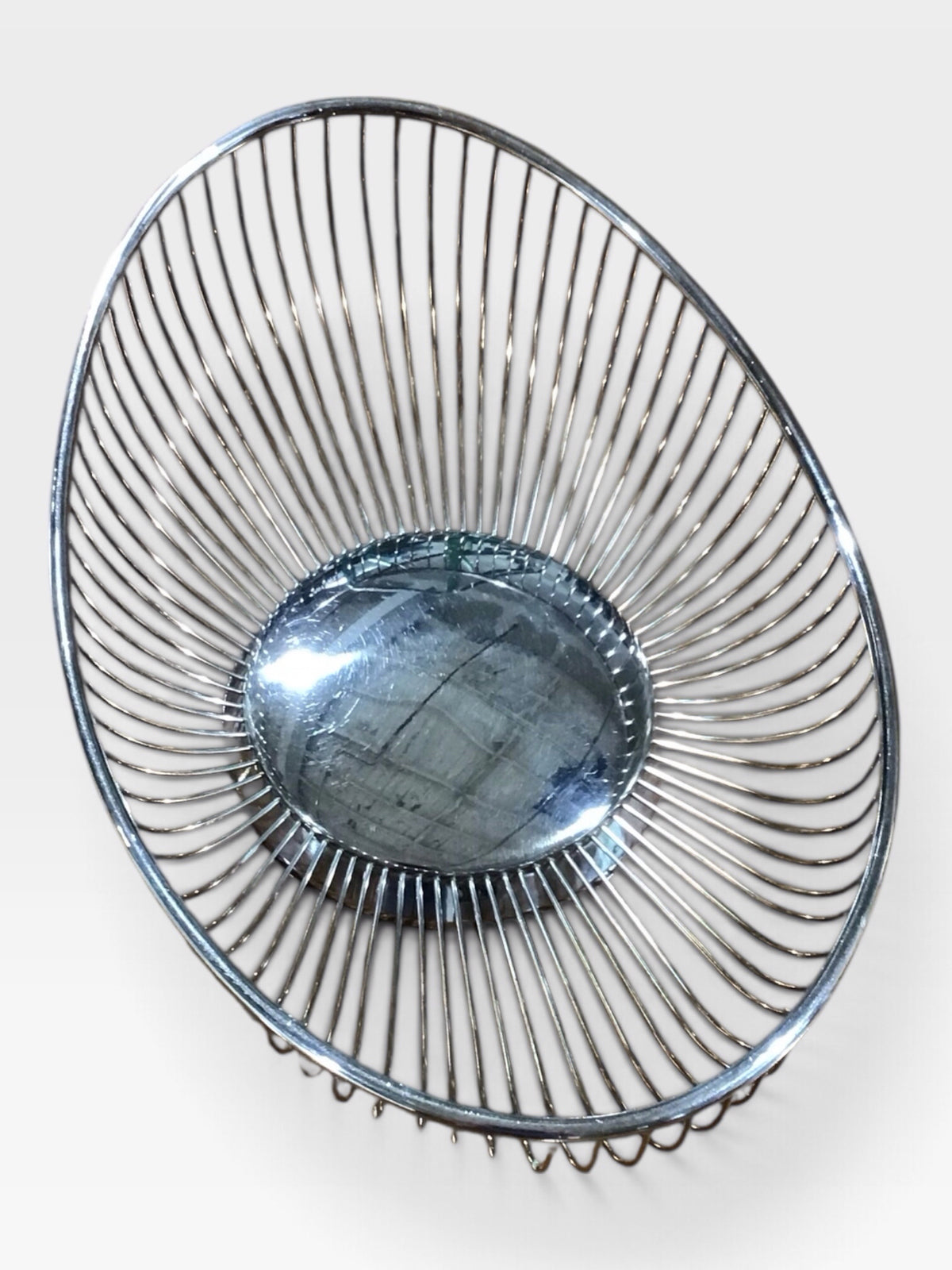 VTG Silver Plated Bread Basket, 12"L x 8"W x 4"H