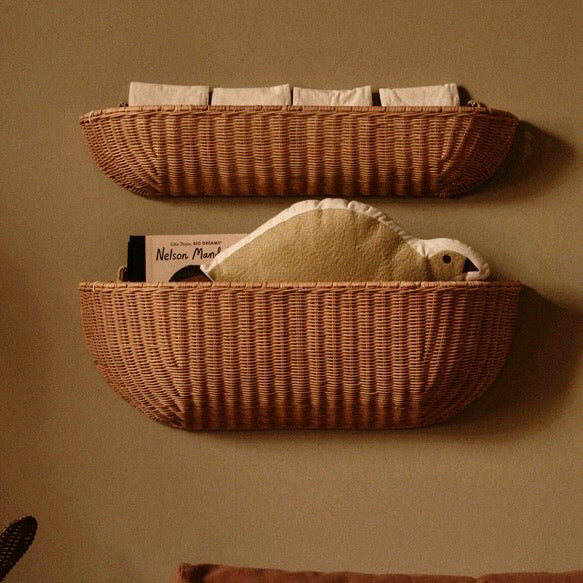 Ferm Braided Wall Pocket, Large, 29.5"W x 7.1"D x 9.8"H