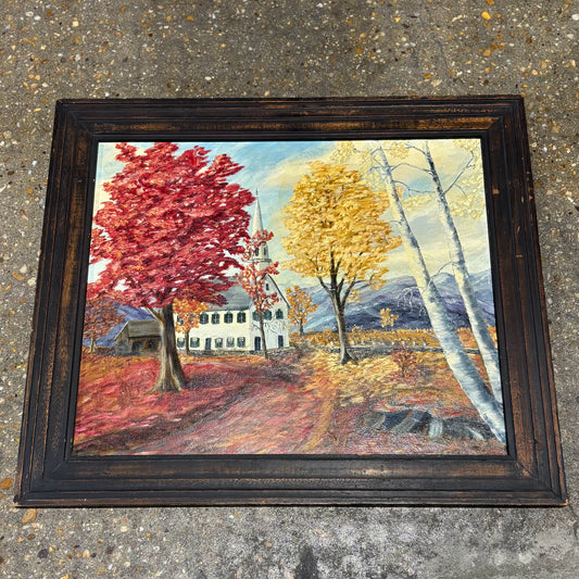 Oil Painting, signed Harry Hamm 28.5" W x 1" D x 25" H