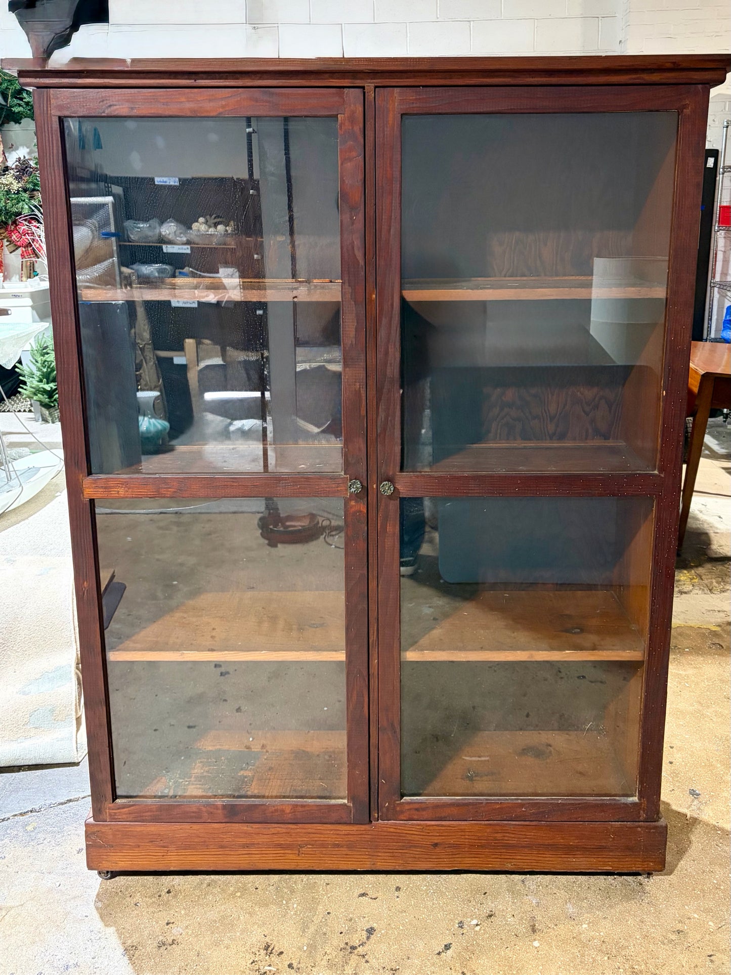 VTG Double Door Display Cabinet, 47.5"W x 13"D x 62"H (AS IS)
