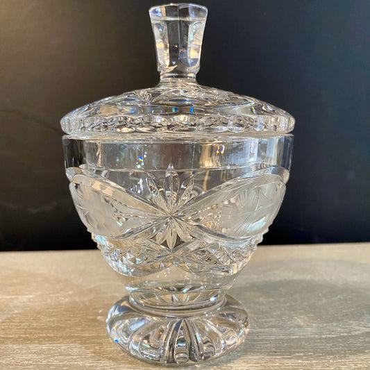 Crystal Candy Dish, 5.75"H x 4"D
