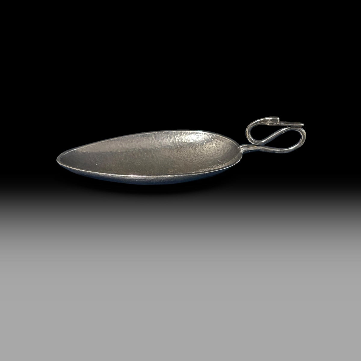 Camelot Pewter Roman-Style Swan Neck Spoon, 4.5"W  x 2"D x 1"H