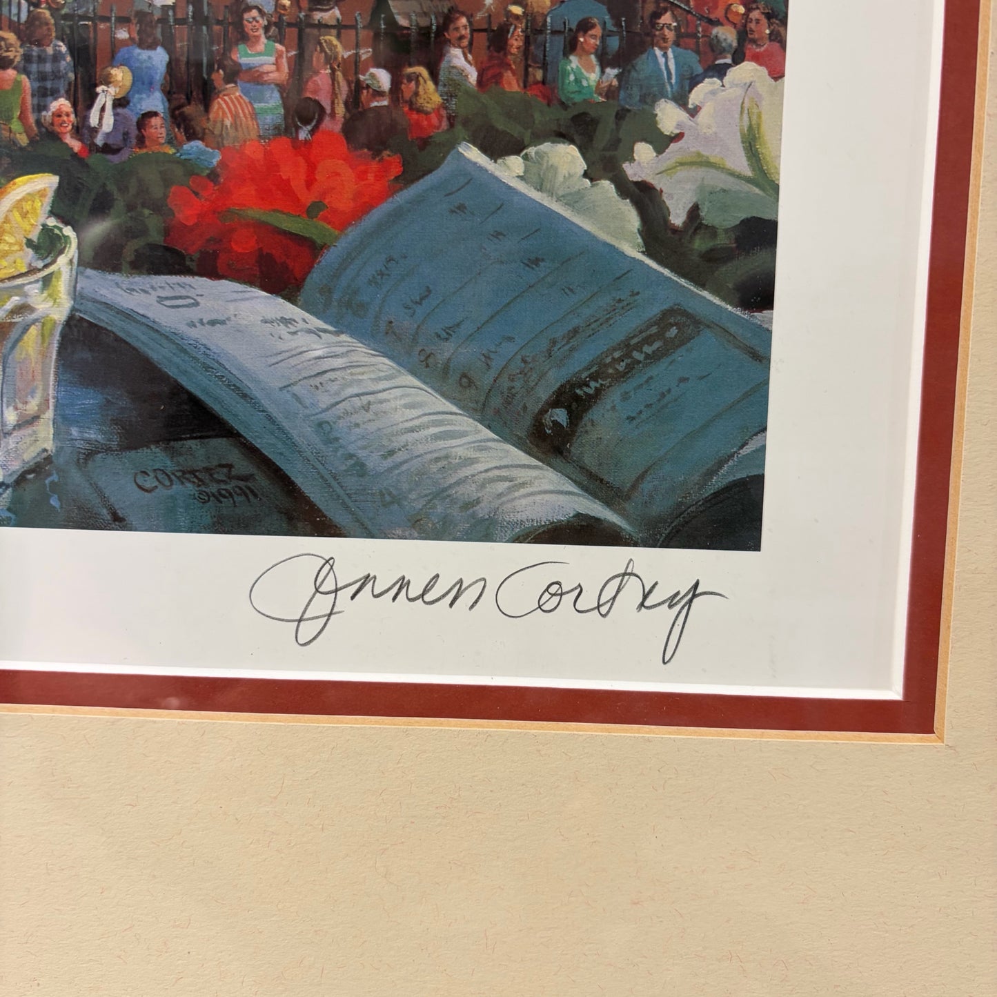 Signed Print "Field of Dreams" by Cortez, 42"W x 26"H