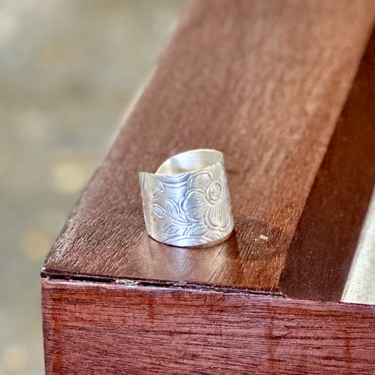 Silverplate over copper ring