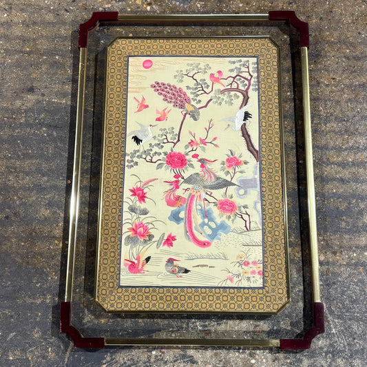 VTG Framed Chinese Embroidery