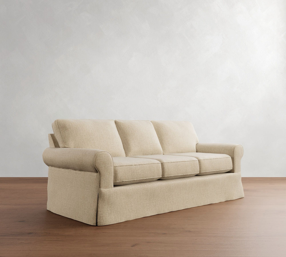 Pottery Barn Sofa Moss/Kaki Slip Cover, 87"W x 39"D x 30"