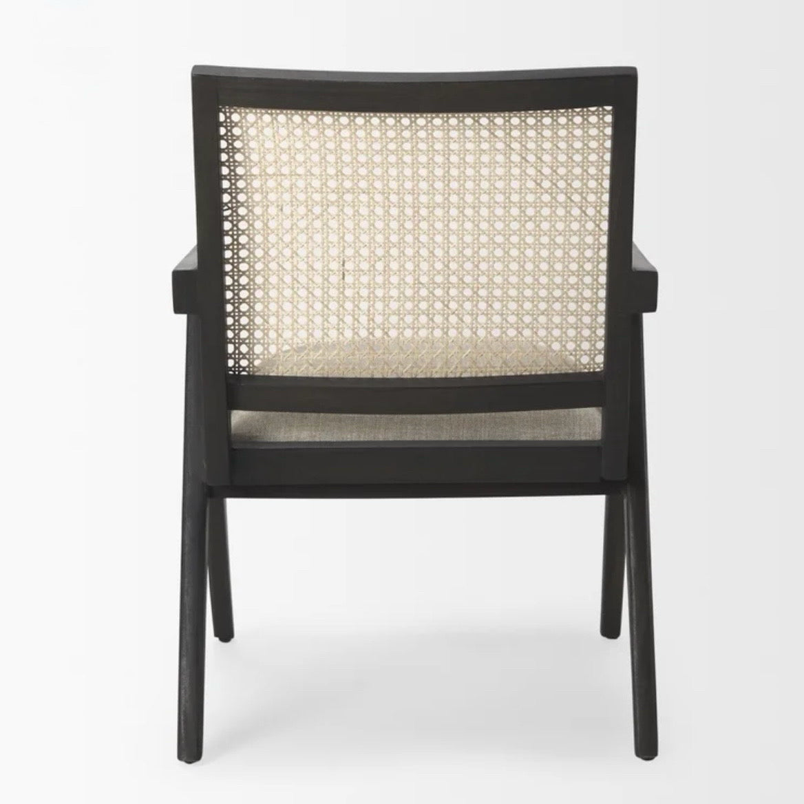 NEW Donna Cane-Back Accent Chair, 21.7"L x 27.5"W x 32"H