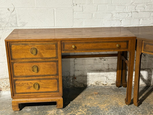 Vintage Davis Cabinet Corner Desk,  67"W x 83"L x 30"H