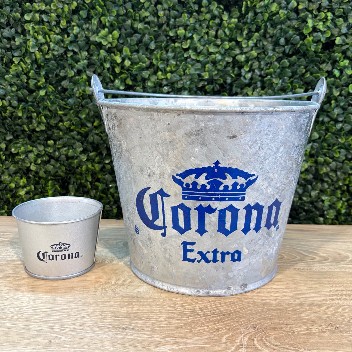 Corona Beer Bucket & Mini Lime Bowl, 9"Dia x 7"H