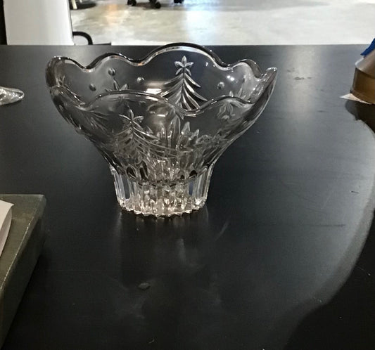 Mikasa Footed Bowl " Christmas Night" 4" H x 6" Dia.