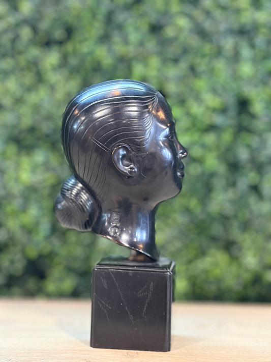 Nguyen Thanh Le "Head of a Young Woman" 10"H x 5"D x 4"W