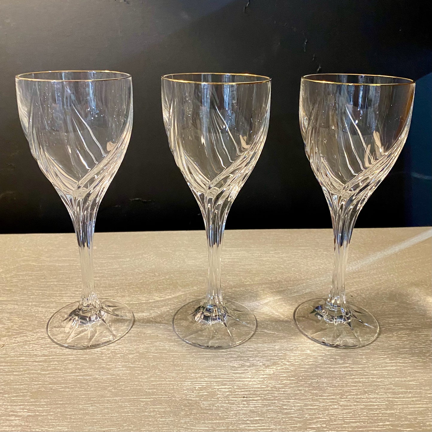 Debut Gold by Lenox, Set of 7 Wine GL, 7.25"H x 2.75"Dia