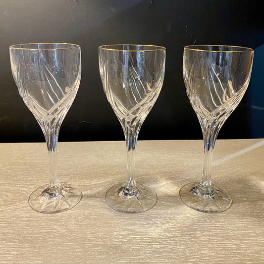 Debut Gold by Lenox, Set of 7 Wine GL, 7.25"H x 2.75"Dia
