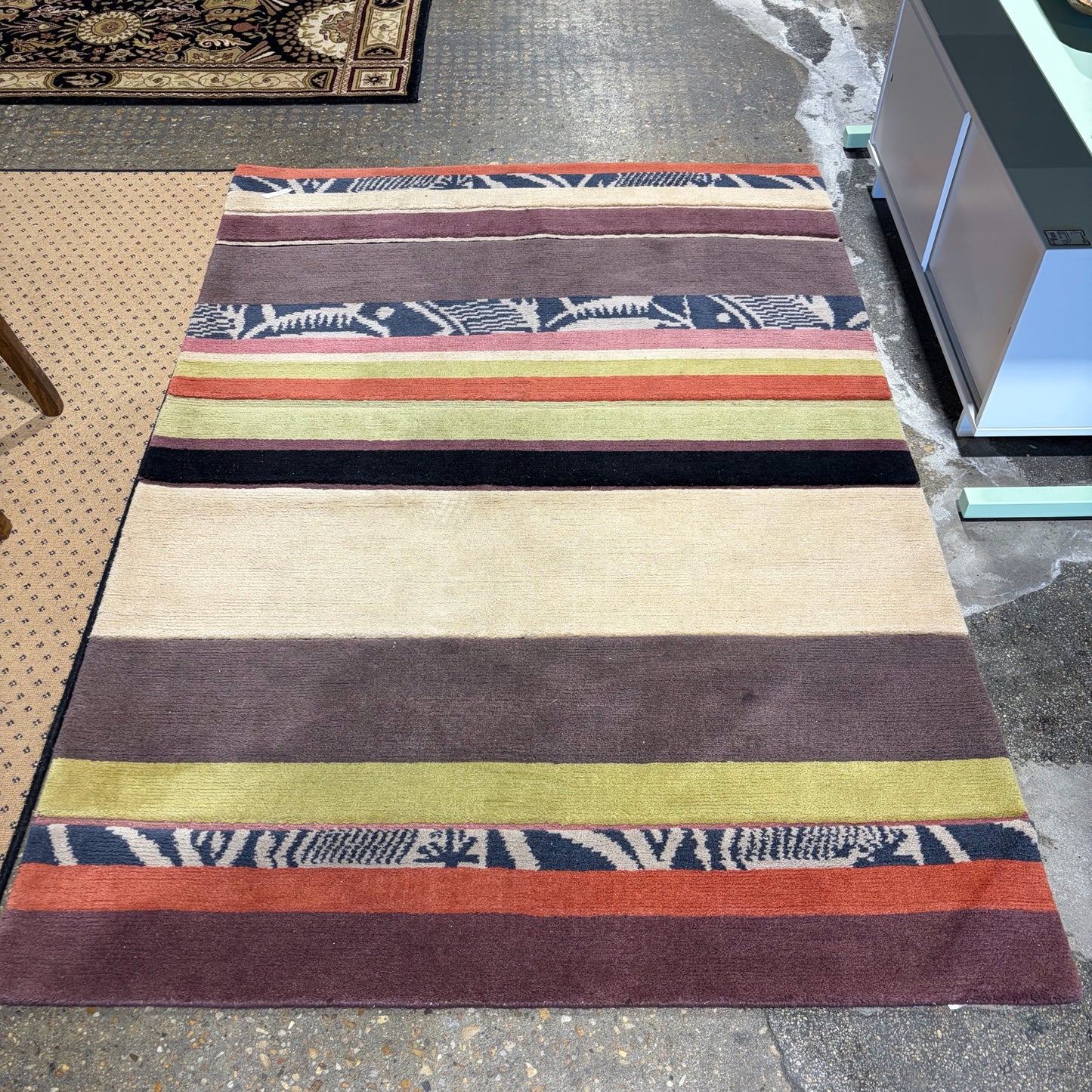 Brink & Campman Safari Wool Rug, 4'6'W x 6'5"L