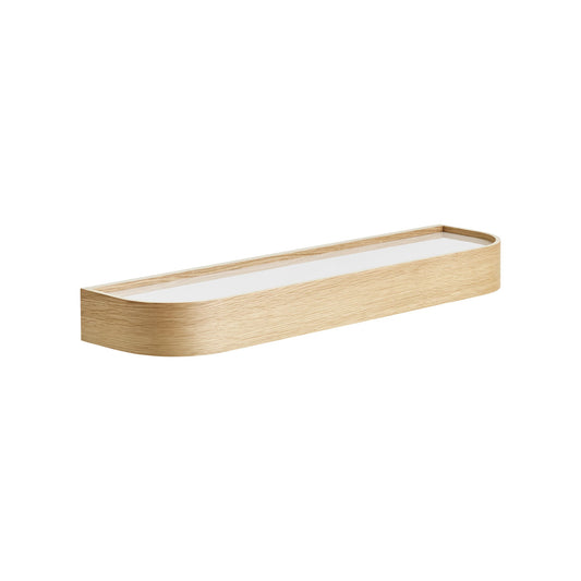 Epoch Shelf by Nina Bruun, Natural Oak & Fog, 31.1" W x 8" D x 2.2" H
