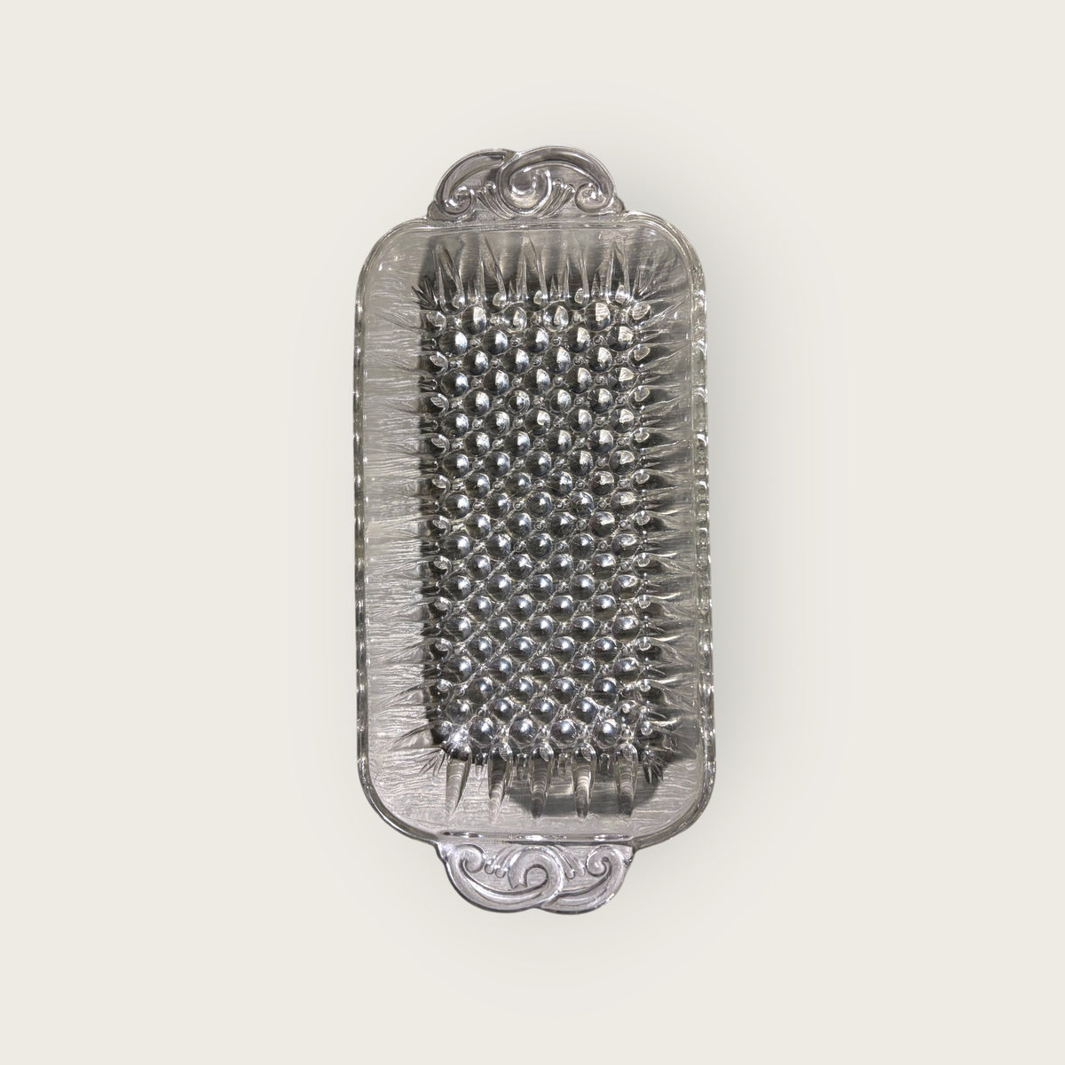 Rectangular Cut Glass/Crystal Butter Dish, 8"L x 4"W x 1.5"H