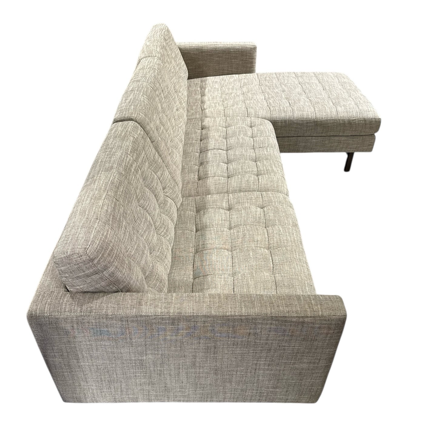 American Leather Sectional Sofa W/Chaise, 106"W x 65"D x 36"H