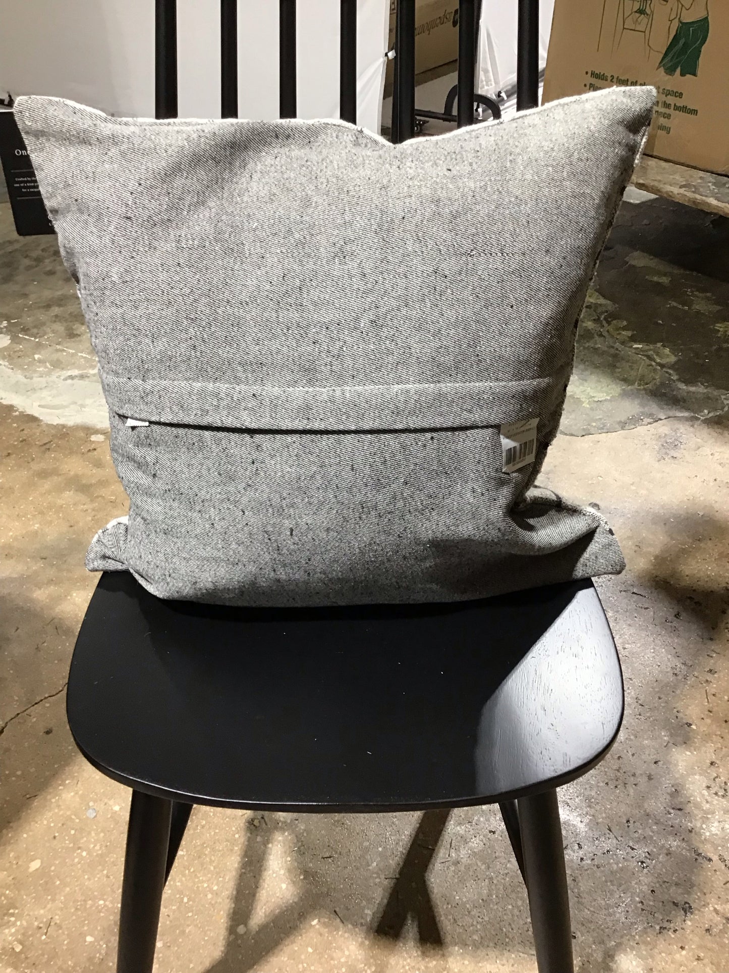 "One of a Kind" Pillow COVER ONLY Windowpane 18"L x 18" W