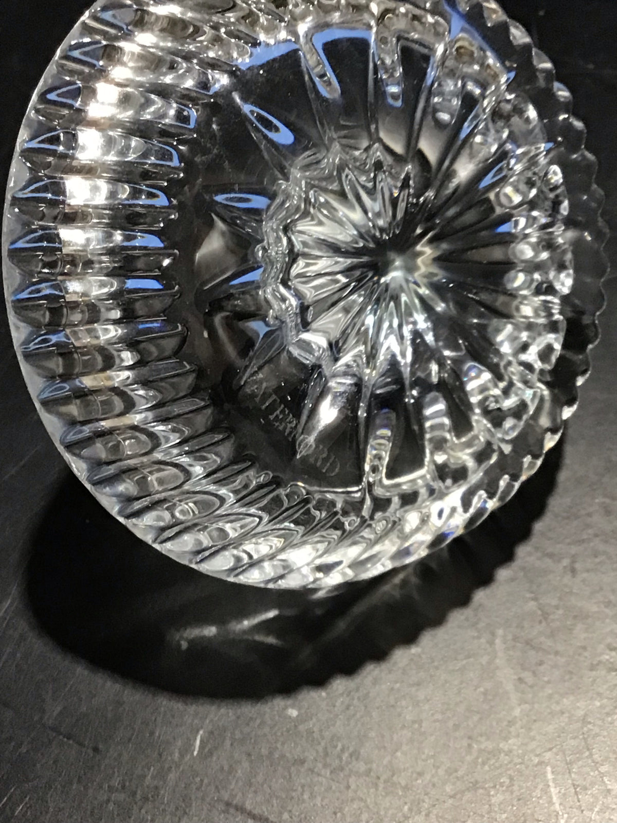 Waterford Crystal Ring Holder 3" Diam x 3"H