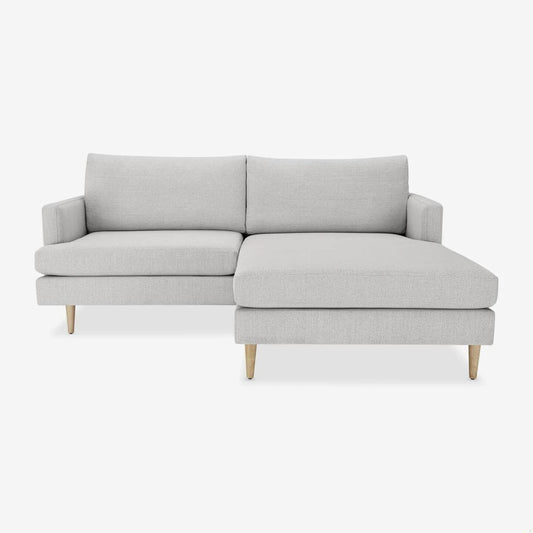 NEW Ludlow sectional, dove, 80"W x 66.75"D x 32"H