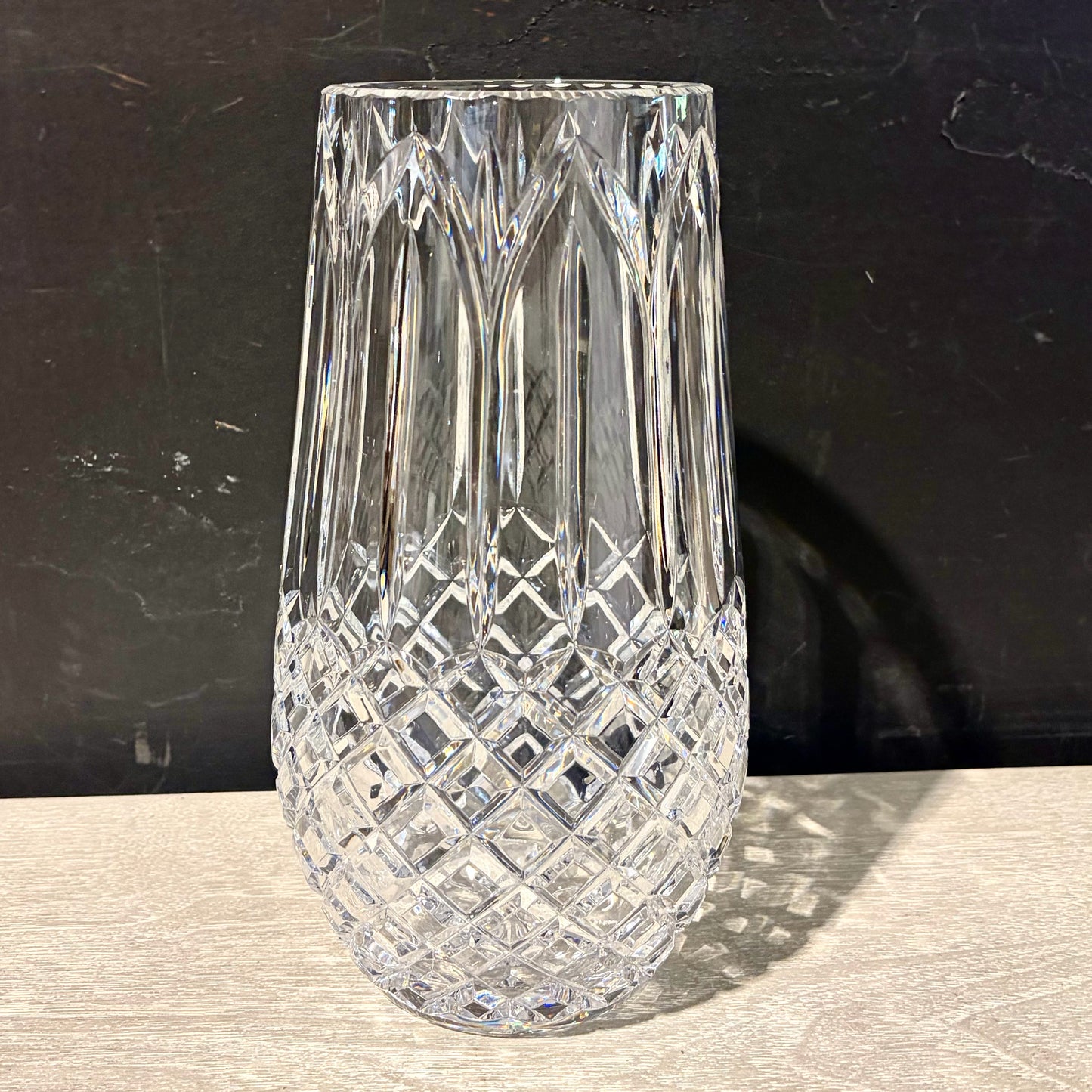 VTG Waterford Crystal Vase, 10.25"H x 5.5"Dia