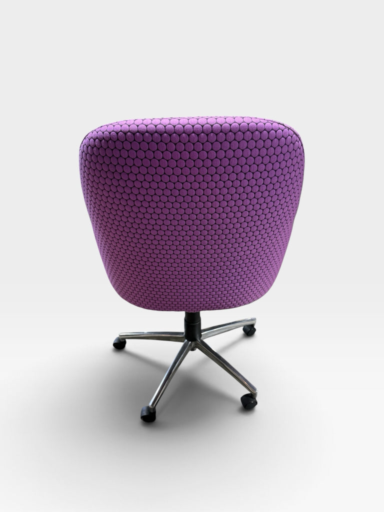 Nightengale Soda swivel chair, purple dot