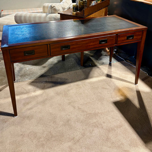 Hooker Desk W/ Leather Top, Cherry Finish, 60"W x 26"D x 31"H