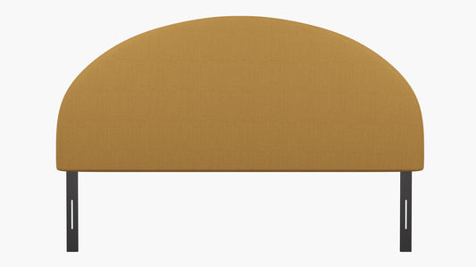 Havenly Arched Back King Headboard, French Yellow Linen, 79" W x 3" D x 53" H