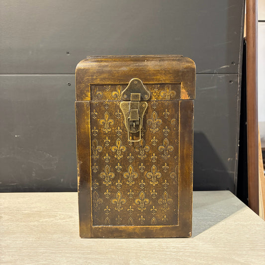 VTG Wooden 4 Section Wine Box, 13.5"H x 8.5"Sq