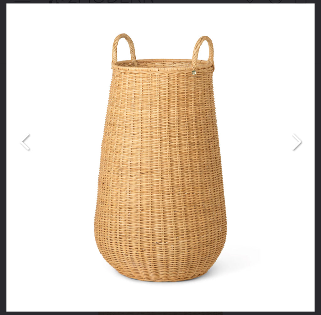 Ferm Living Tall Braided Basket, 16.5" Dia x 31.5" H