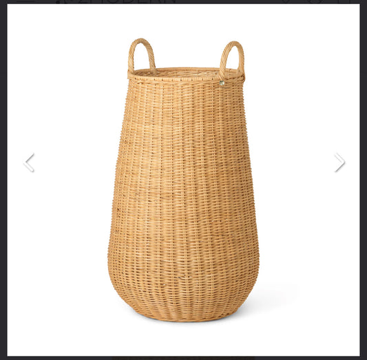 Ferm Living Tall Braided Basket, 16.5" Dia x 31.5" H
