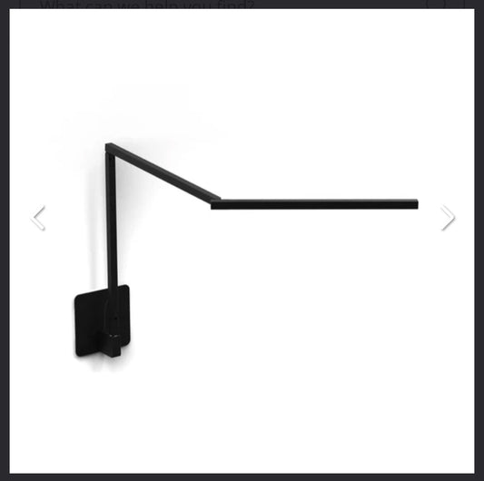 Z-Bar mini desk lamp, wall mountLED, adjustable, 17.6" W x 16.75" H